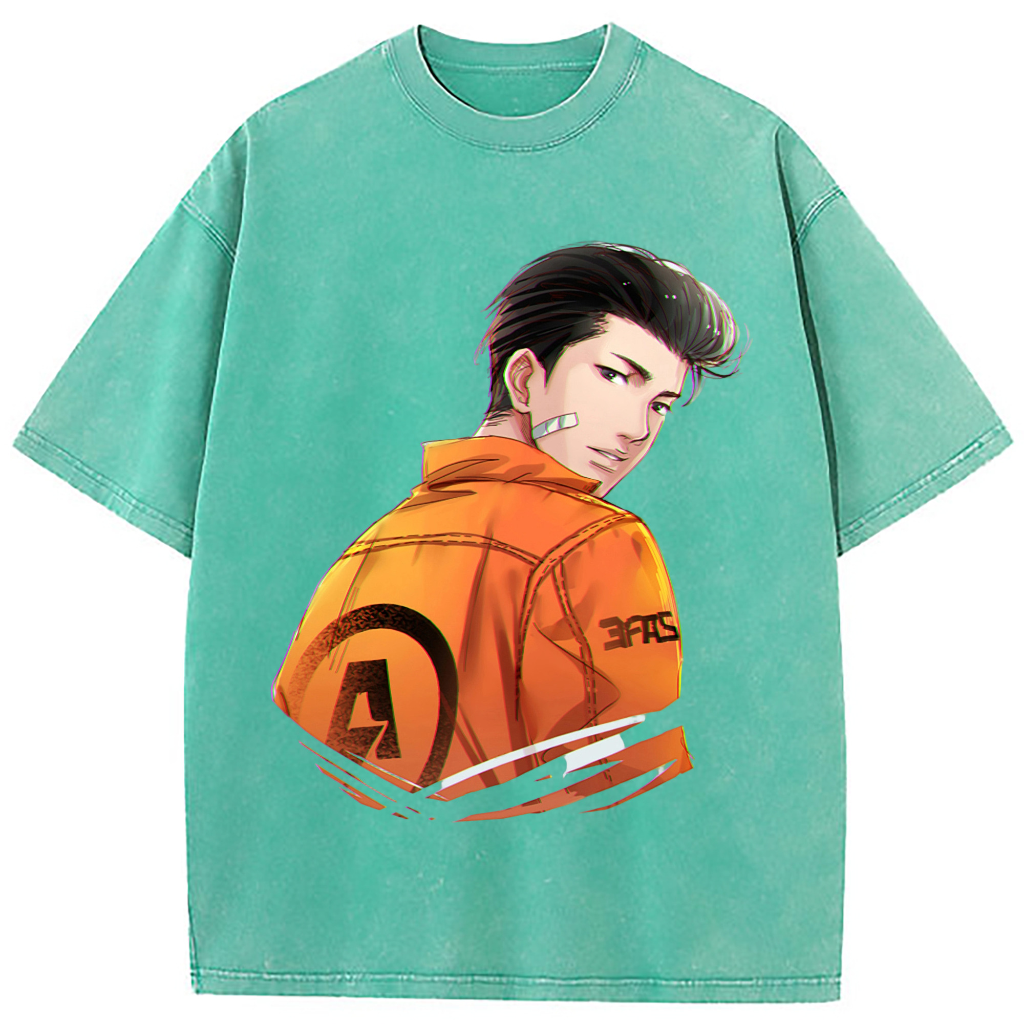 （画像用） SLAM DUNK／スラムダンク 綿100% ヴィンテージ風 半袖Tシャツ（フロントプリント）